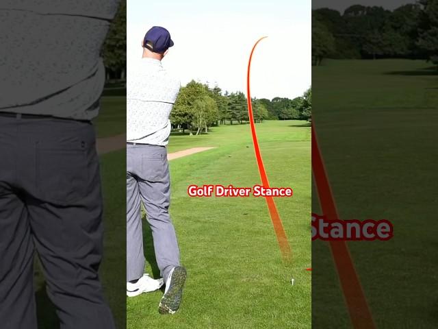 Stop Slicing The Driver - Golf Stance Lesson