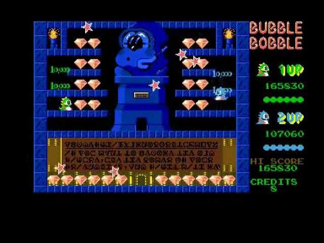 BUBBLE BOBBLE - Amiga Longplay (Walkthrough! ALL LEVELS! No umbrella! 2-Players)