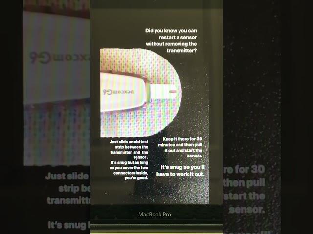 How to Restart a Dexcom G6 Sensor without removing the Transmitter 2023 #youtubeshorts #dexcomg6