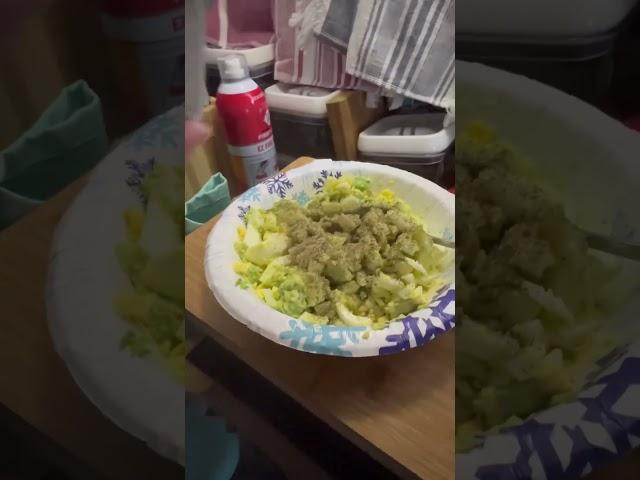 Living In My Van |  Making A Salad |  #vanlife #vlog #food #eating #live #love #life #shorts