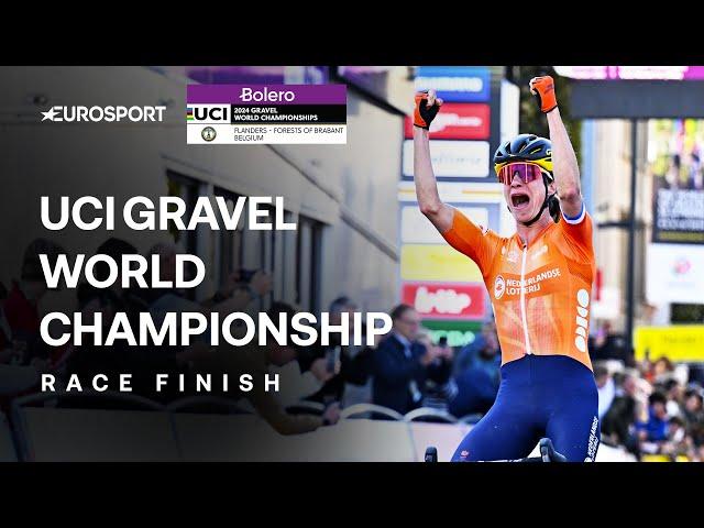 THE GOAT WINS ANOTHER  | UCI Gravel World Championship Final Kilometres | Eurosport Cycling