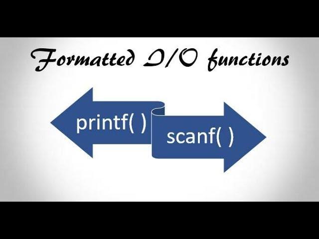 Formatted Input/Output in C