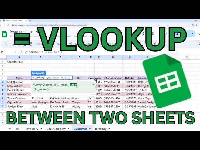 How Do You Use VLOOKUP Between Two Google Sheets?