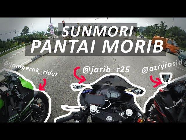 Motovlog R25 | Ninja SL| Sunmori Morib | Motovloger Malaysia