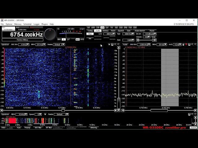 6754 KHZ USB Trenton Military VOLMET- Winradio Excalibur Pro