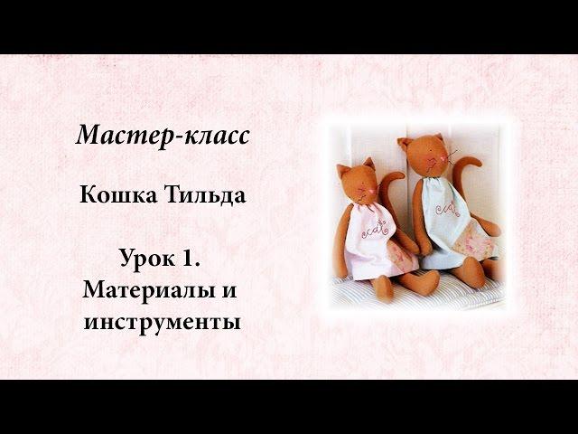 Мастер-класс Тильда кошка.  Урок 1.  Материалы и инструменты.