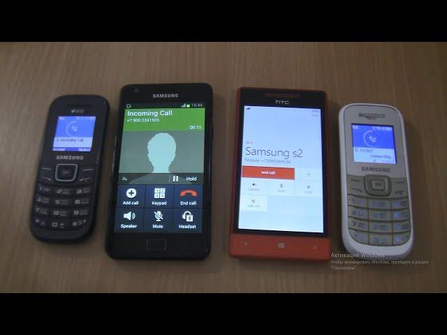 Over the Horizon Incoming call & Outgoing call at the Same Time Samsung Galaxy S2+E1202i+1200M+HTC