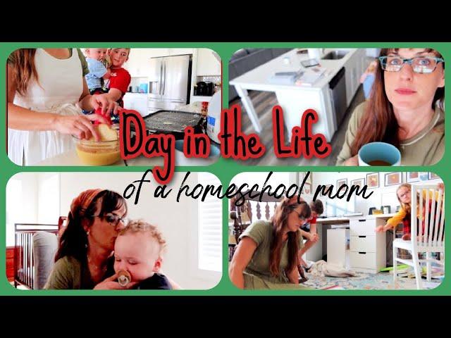 Day in the Life of a Christian Homeschool Mom | LARGE FAMILY VLOG