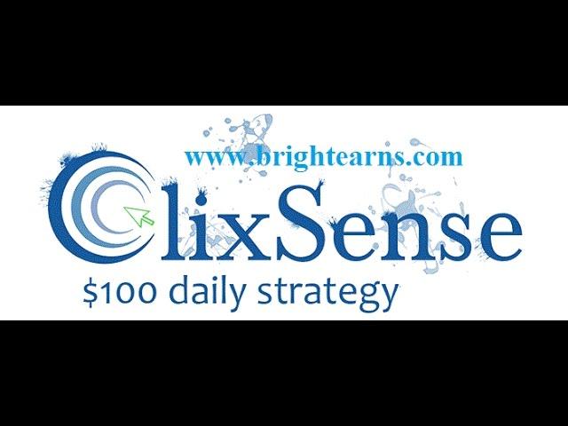 HOW TO EARN DAILY $100 WITH CLIXSENSE