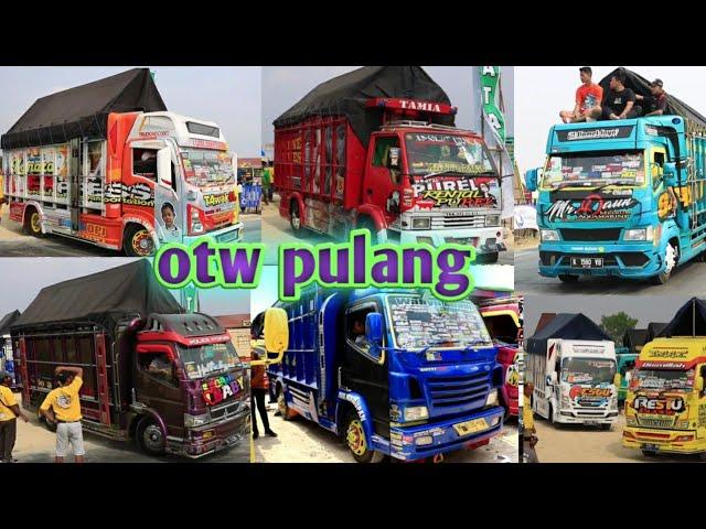 Otw pulang,para artis-artis truk yang menghadiri acara KEMD