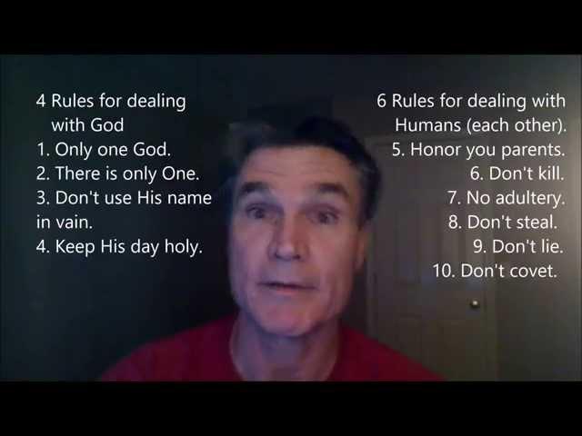 Easy way to learn the 10 Commandments.