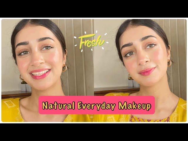 Everyday Natural Makeup look | Affordable Makeup Products| Fresh & Simple Makuep Routine for summers