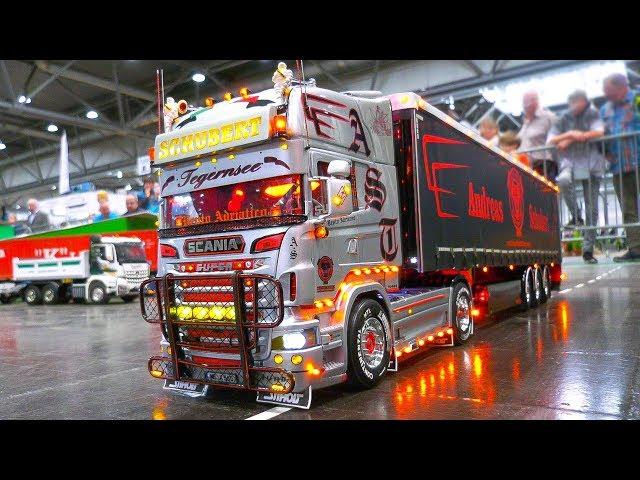 MOST IMPRESSIVE RC MODEL TRUCKS!! RC SCANIA, MAN, ACTROS, GRAND HAULER, SUPER SCALE!!