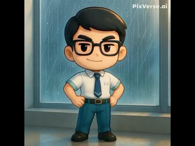 AI也能生出Q版學生！雨天窗邊人偶建模超好玩｜Chibi角色靈感公開 #shorts