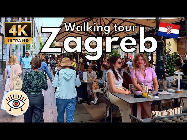 The Essence of Zagreb  [4K] HDR A Walking Tour through its Most Charming Corners