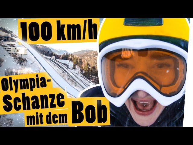 Challenge: Fahre die Olympia-Schanze mit dem Bob hinunter II Das schaffst du nie!