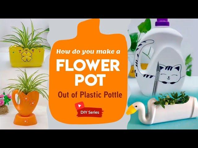 DIY Oil Can Planters #flowerpotmaking #shorts #ytshorts