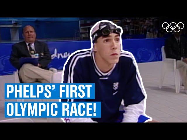 Michael Phelps' first Olympic race | Iconic Races