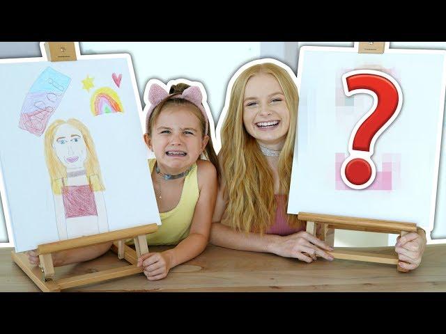 Drawing Each Other Challenge! Mia VS Sienna | Fizz Sisters