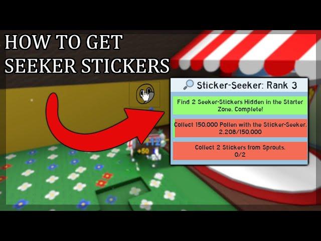 HOW TO GET SEEKER STICKERS IN BEESWARM (Sticker Update)