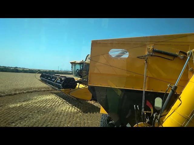 Уборка 2019. John Deere 8335 с перегрузчиком John Graves.