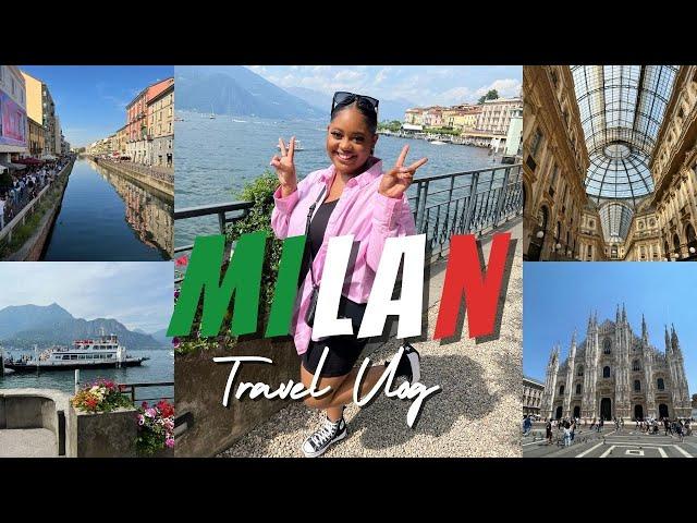 MILAN TRAVEL VLOG | COME TO MILAN, ITALY WITH ME |SEEING THE DUOMO| VISITING LAKE COMO & MORE!