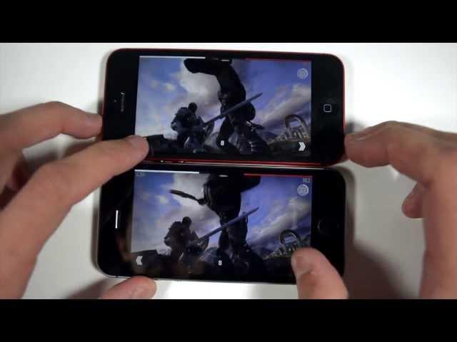 64-bit iPhone 5S vs 32-bit iPhone 5 Running Infinity Blade 3 [Comparison]