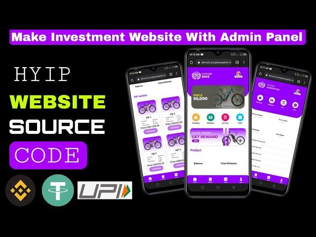 Make Investment Website In 2024 || Hyip Website Source Code || Hyip Investment App Script