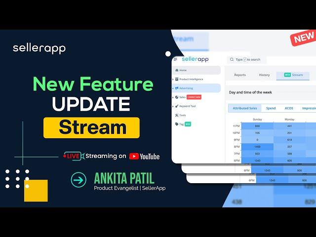 Amazon Marketing Stream: SellerApp New Feature Walkthrough