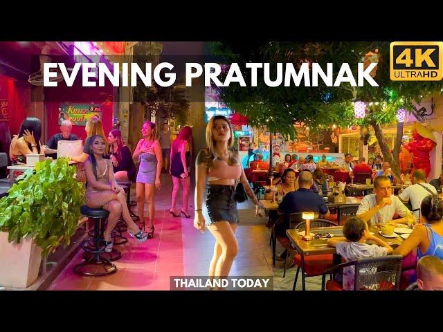 [4K] Walk around evening Pratumnak Soi 5. The best area in Pattaya. Thailand today 2024