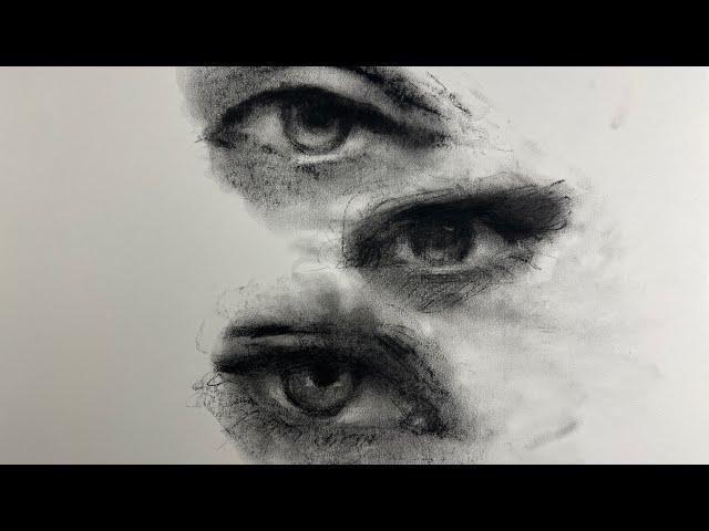 CHARCOAL EYE DRAWING TUTORIAL