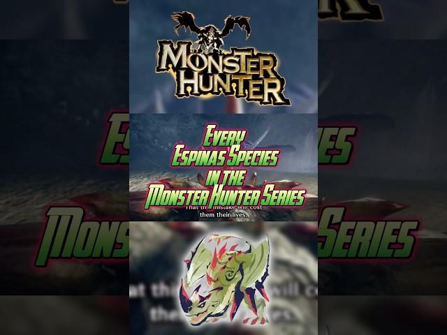 Every Espinas Species | Monster Hunter #monsterhunterworld #monsterhunterwilds #wilds #espinas