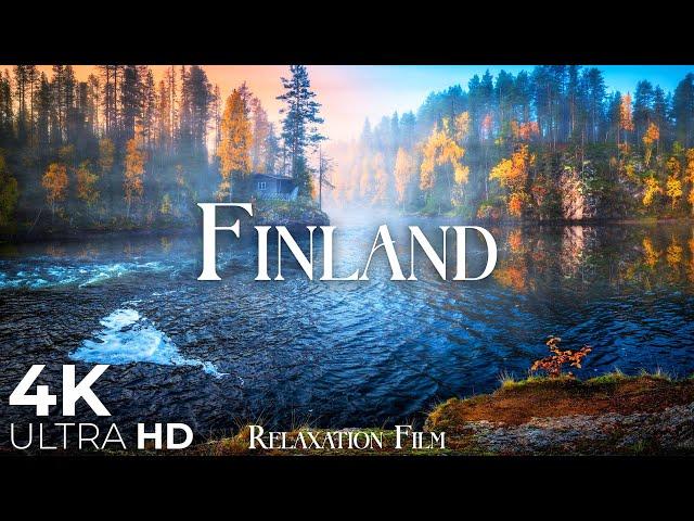 FINLAND 4K • Scenic Relaxation Film with Peaceful Relaxing Music and Nature Video Ultra HD