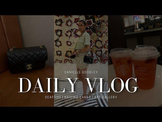 Daily Vlog | Seafood | Raising Canes | Art Gallery | Danielle Goodley