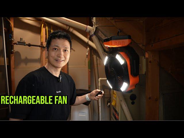 The Best Rechargeable Fan Fully Tested (Runtime, Wind Speed, Noise) 40,000mAh Battery Capacity!