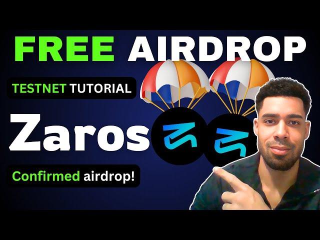 Zaros Testnet Tutorial FREE AIRDROP confirmed! Easy steps!