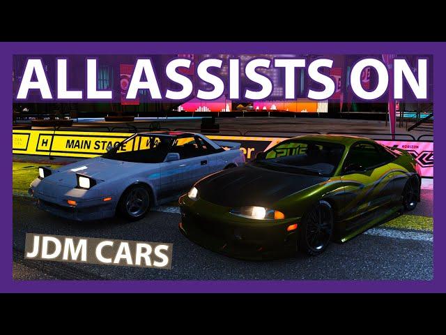 Racing JDM Cars with All Assists On with splitterflipper | Forza Horizon 4