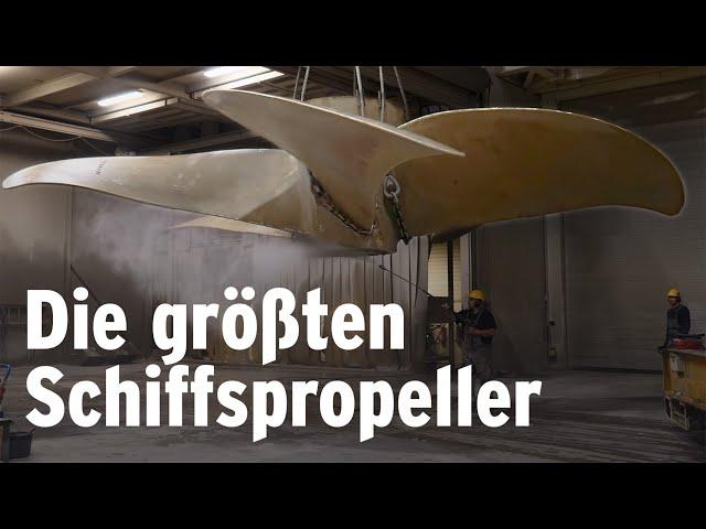 Die größten Schiffspropeller von MMG aus Waren an der Müritz