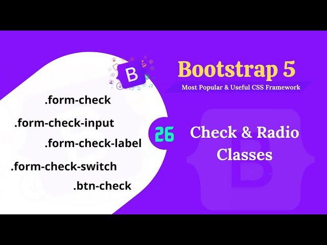 Bootstrap 5 checkbox and radio button.