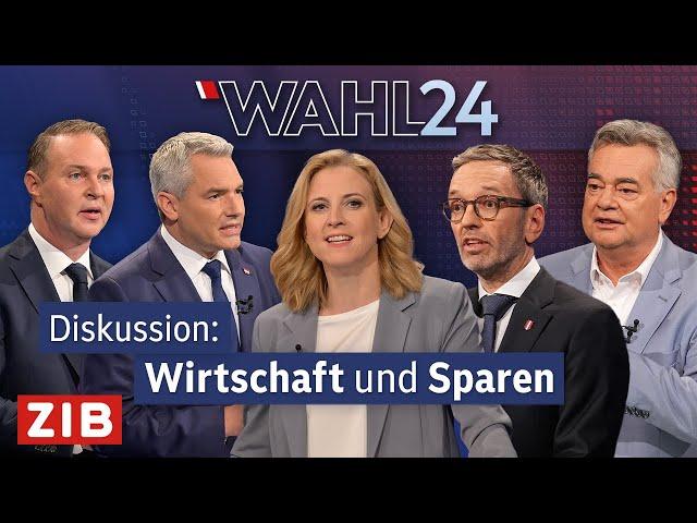 Wahldiskussion: Wirtschaft | ORF-„Elefantenrunde“