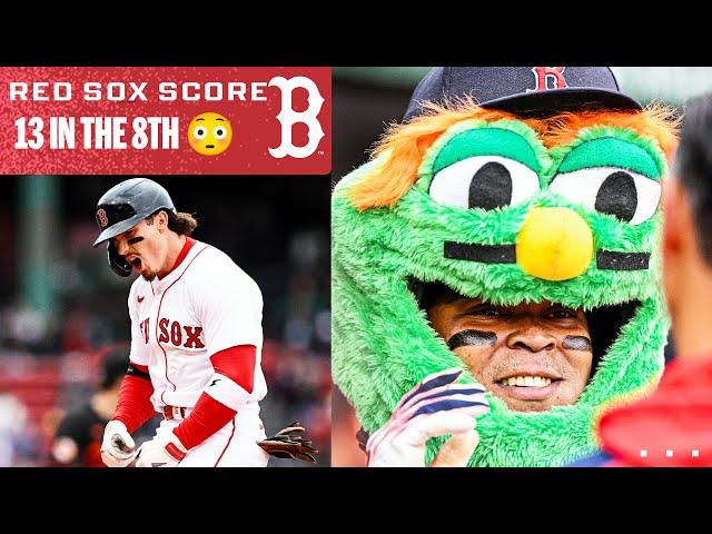 Red Sox score 13 RUNS in the 8th?! (Watch the full inning!)