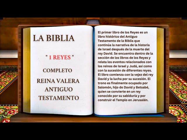 ORIGINAL: LA BIBLIA PRIMER LIBRO DE LOS " 1 REYES " COMPLETO REINA VALERA ANTIGUO TESTAMENTO