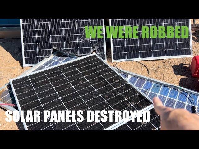 WE WERE ROBBED | SOLAR PANELS DESTROYED | WEEK 2 OFF GRID LIVING