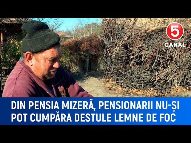 Din pensia mizeră, pensionarii nu-și pot cumpăra destule lemne de foc