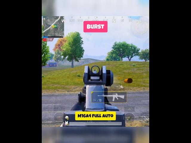 M16 Full Auto Attachment In BGMI PUBG #pubgmobile #pubgm #bgmi #shorts