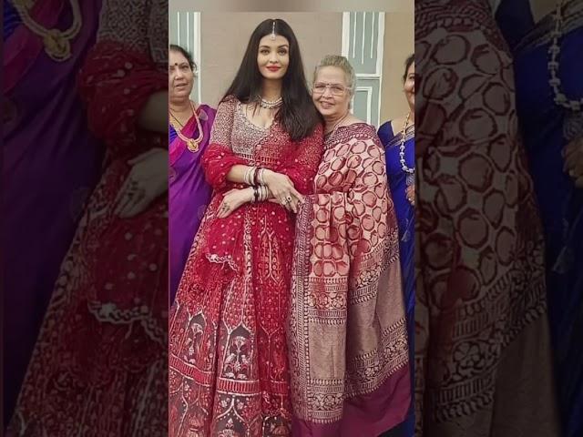 Aishwarya Rai with father Krishnraj Rai & mother brindya Rai #aishwaryarai