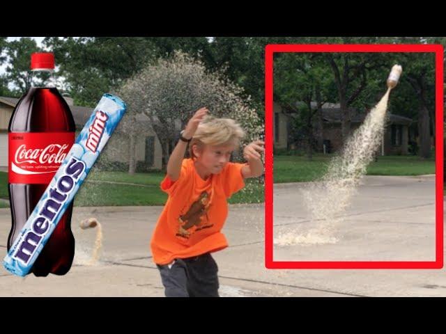 Coke and Mentos ROCKET goes 100 FT HIGH!!!