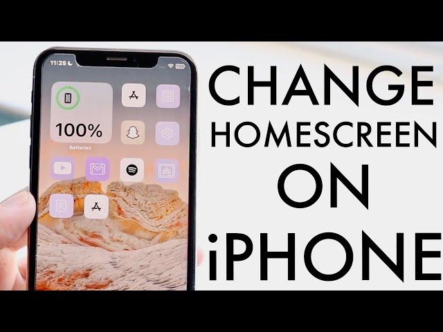 How To Change Homescreen On iPhone!