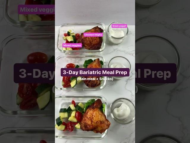 How to Meal Prep after Bariatric Surgery | bariatric diet | gastric sleeve meal prep | wls recipes