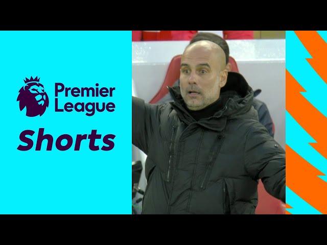 Guardiola & Klopp react to Salah’s goal #shorts